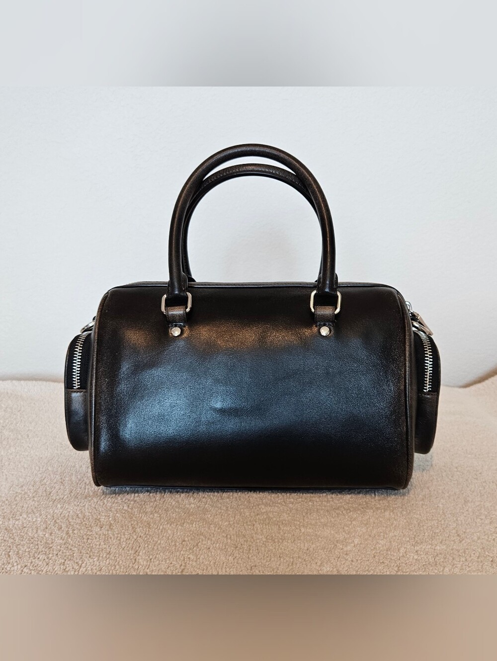 Rowan Satchel With Pockets In Loved Leather - Picture 3 of 10